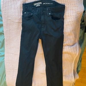 LEVI black wide leg jeans